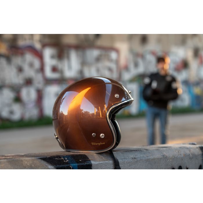 Casco Moto Jet Gari G02X Fiberglass