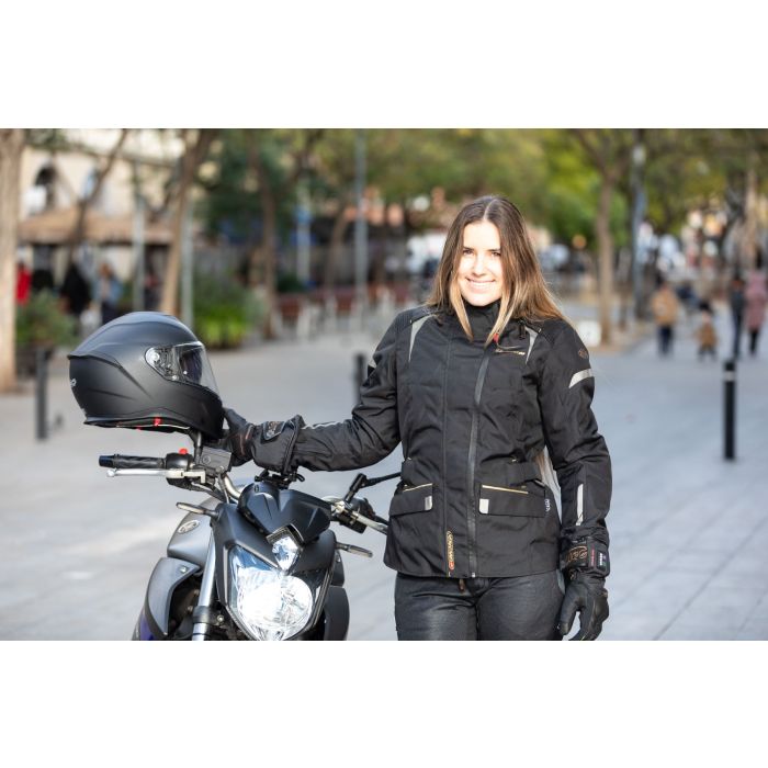 Mujeres Pantalones Señora impermeable Moto acolchado térmico extraíble